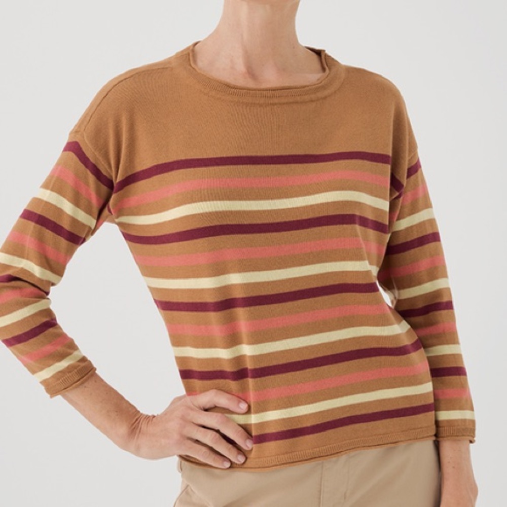 Pact Classic Fine Knit Wide Neck Sweater